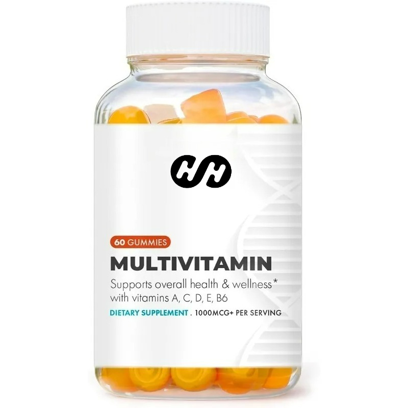 Multivitamin Gummy Adult - 大人用マルチビタミン グミ、エネルギー、免疫力、代謝、筋肉機能をサポート、非遺伝子組み換え、グルテンフリー