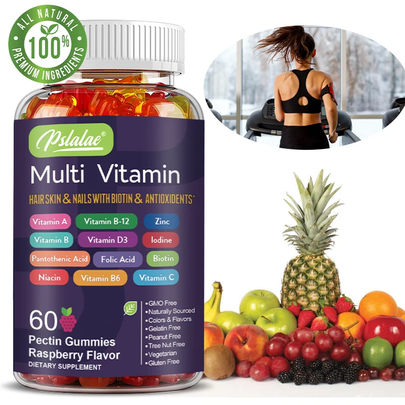Multivitamin Gummy Adult - マルチビタミン グミ - ビタミンとミネラル配合 - エネルギーレベルの向上、免疫サポート、抗酸化サプリメント