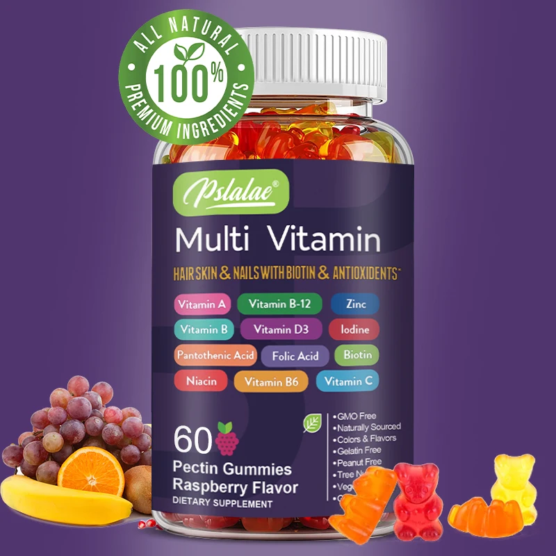 Multivitamin Gummy Adult - マルチビタミン グミ - エネルギー レベルの向上、免疫サポート、抗酸化作用 -