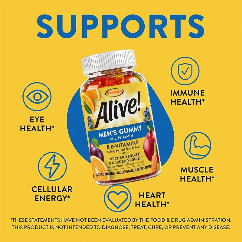 男性用マルチビタミン グミ - エネルギー代謝、抗酸化作用、 - Multivitamin Gummy Adult のレビューと価格