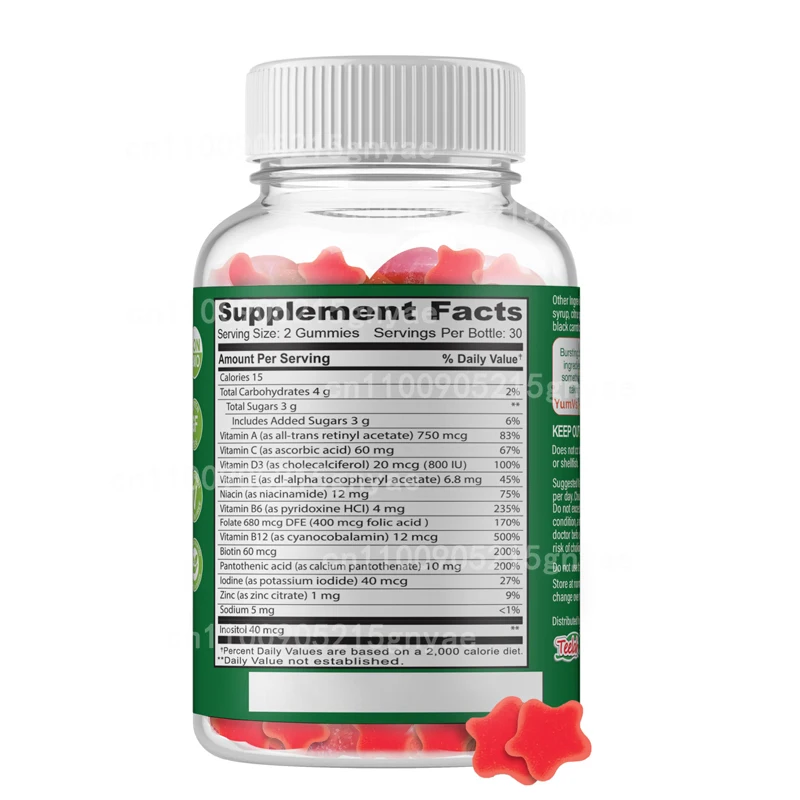 砂糖不使用の子供用マルチビタミン グミ – ビタミンC、B6 - Multivitamin Gummy Adult のレビューと価格