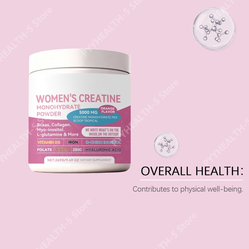 女性用複合クレアチンパウダーサプリメント、栄養補助用、1日3 - Creatine Monohydrate Powder のレビューと価格