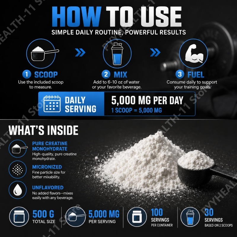 クレアチンモノハイドレートパウダー 筋肉サポート ワークアウ - Creatine Monohydrate Powder のレビューと価格