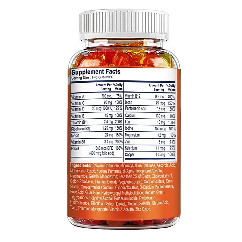 女性用マルチビタミン グミ - 脳、心臓、目の健康を促進し、 - Multivitamin Gummy Adult のレビューと価格