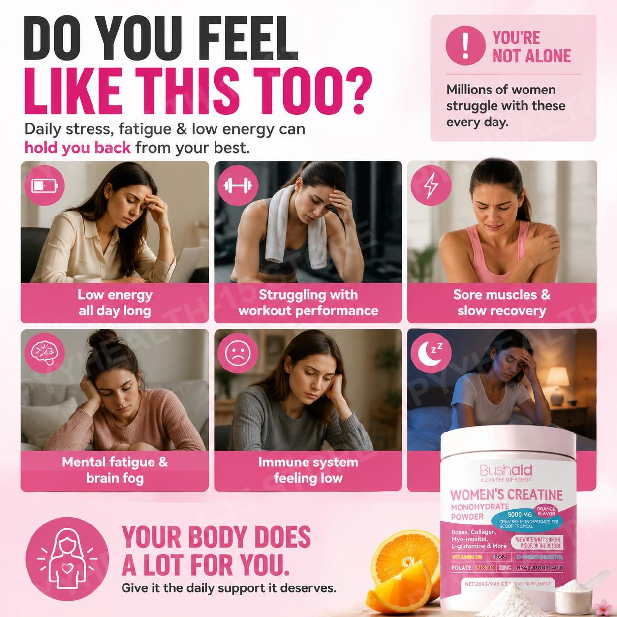 女性用クレアチンモノハイドレートパウダー 3000mg、BC - Creatine Monohydrate Powder のレビューと価格